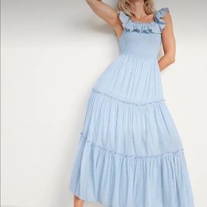 NWT old navy smocked top maxi dress